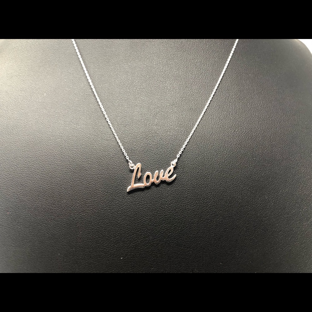 925 sterling silver love necklace pendant